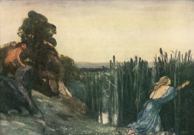 Pan did after Syrinx speed by Robert Anning Bell
